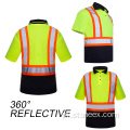 Classe-3 High Visibility Work Segurança Reflexiva Hi-Vis Shirt